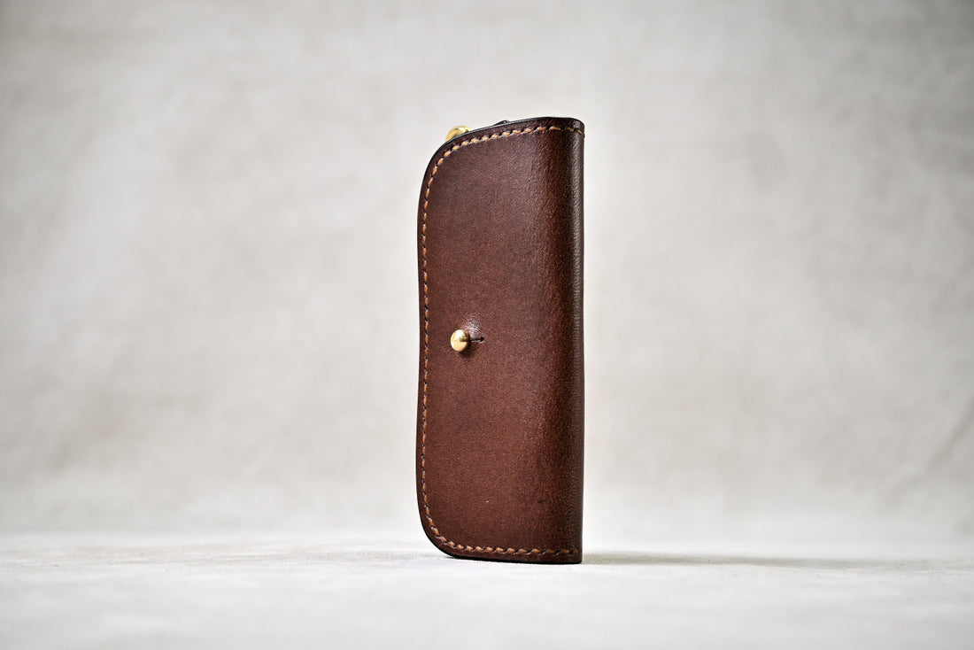 4522｜キーケース 過去の作品（ブッテーロ ブラウン×ブルー）