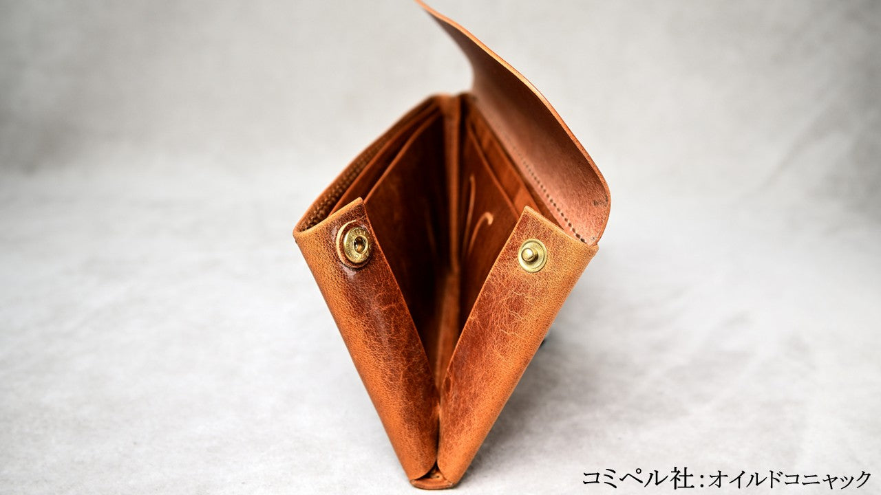 8551 コンパクト長財布｜新しい開き方のL字｜OUGI Leathers