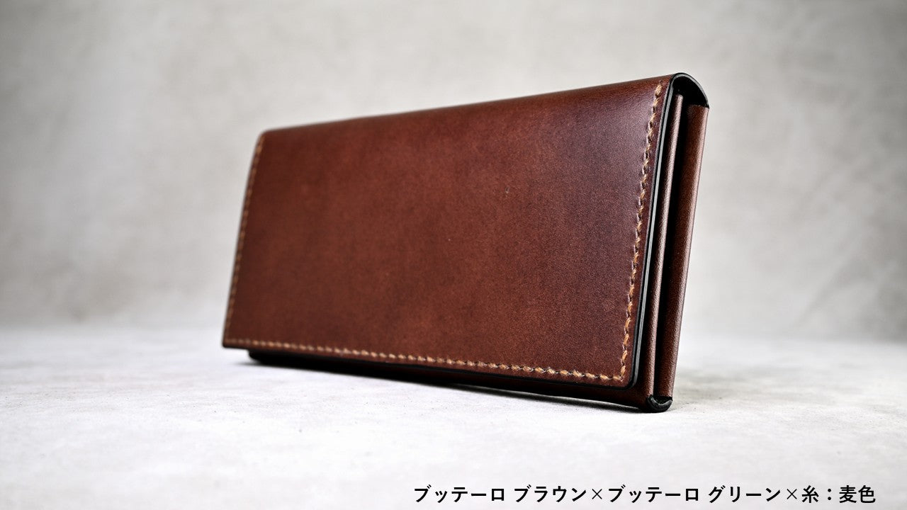 5225｜コンパクト長財布｜イタリアンレザーを手縫いで仕立てた独自構造